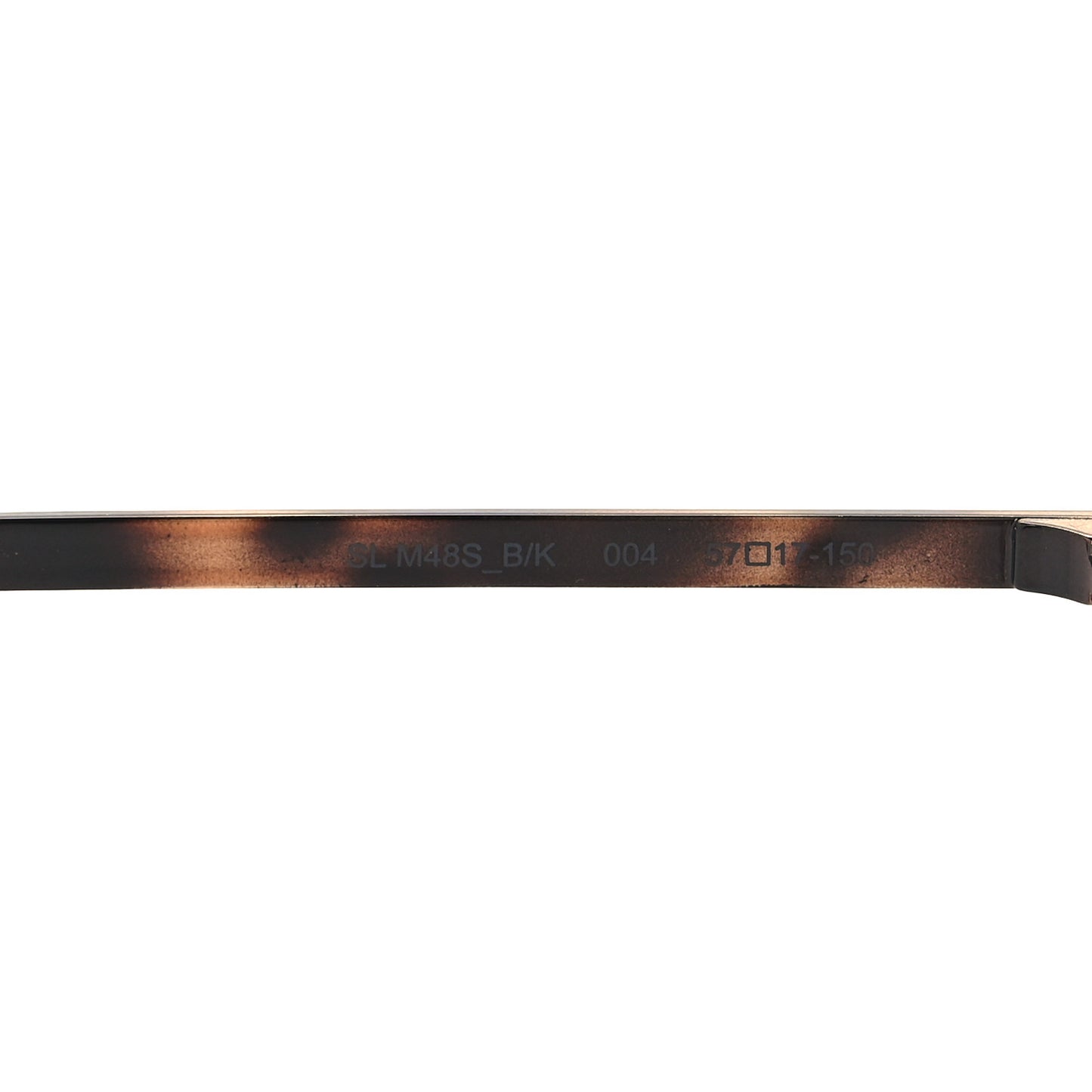 Square Acetate Metal SLM48S Sunglasses Tortoise