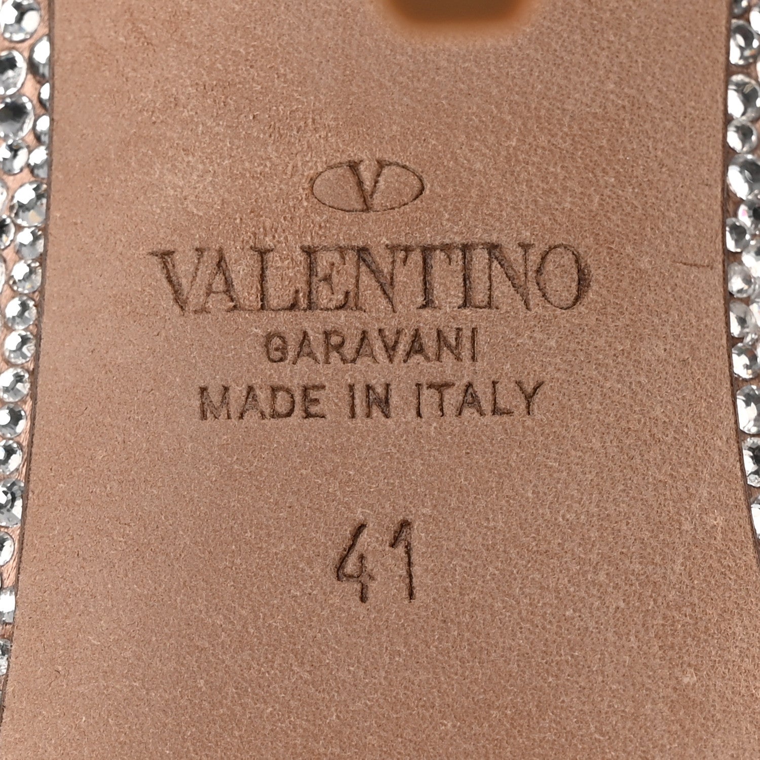 Valentino Garavani Crystal Embellished Rockstud Ankle Strap 100mm Pumps 41 Silver Rose Canalle 6 of 14