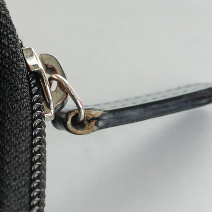 Chanel Goatskin Camellia Embossed Zip Around Wallet Black 9 of 10