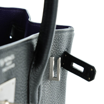 Hermes Togo Horseshoe Birkin 40 Indigo Iris 4 of 23