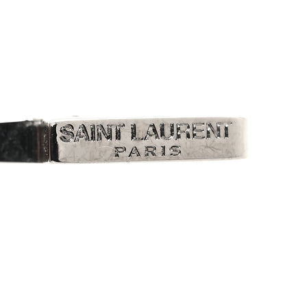 Saint Laurent Metal Monogram Palm Earrings Silver 4 of 5