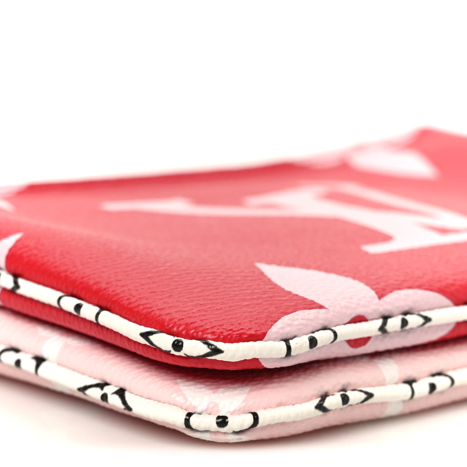 Louis Vuitton Monogram Giant Double Zip Pochette Rouge 10 of 11