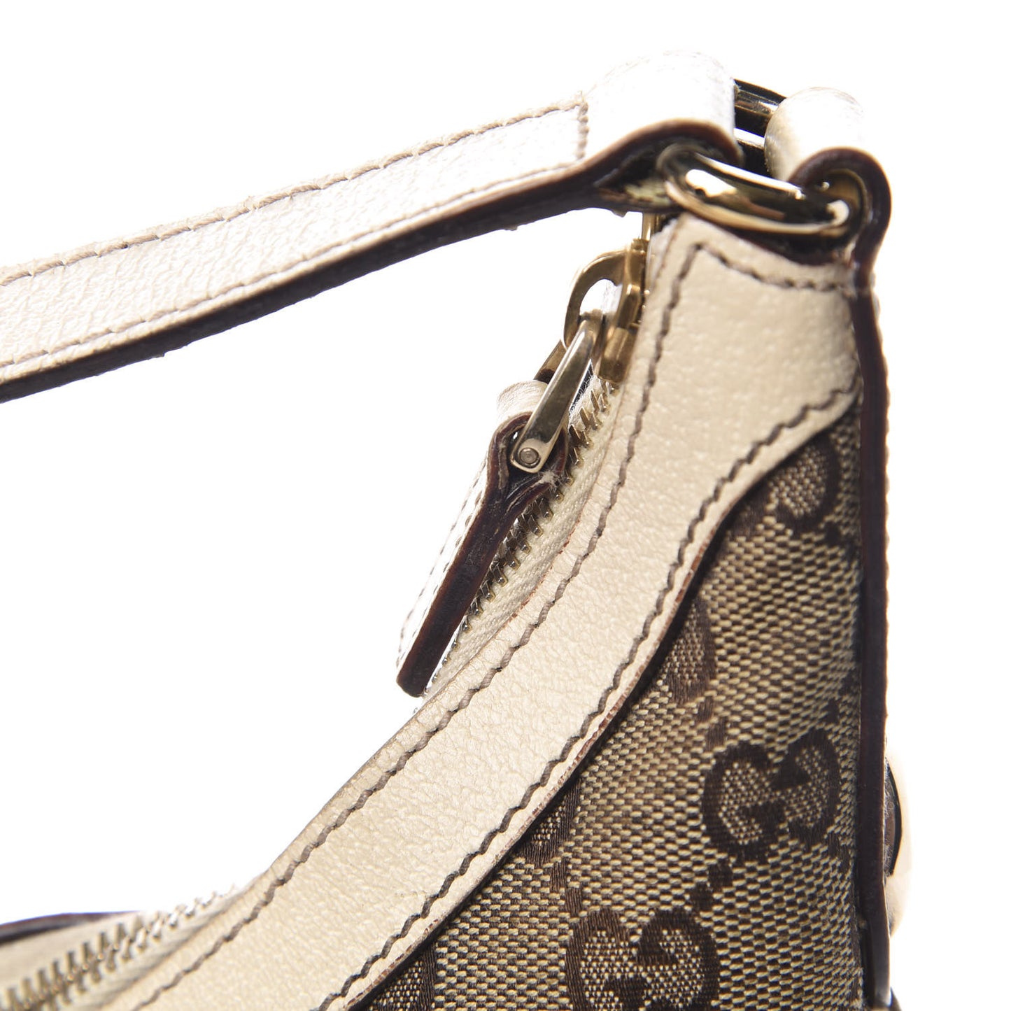 GG Monogram Medium Charmy Hobo Off White