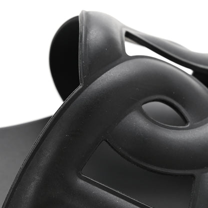 Hermes Rubber Aloha Sandals 36 Black 11 of 12