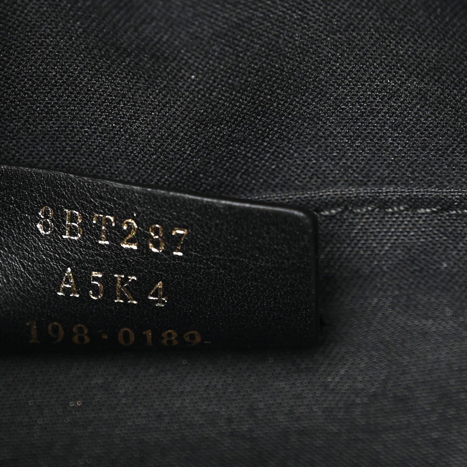 Fendi Glazed Fabric Vitello Century F is Fendi FF 1974 Stamp Patch