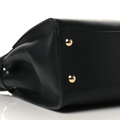 Fendi Vitello Seta Shiny Nappa Medium Peekaboo Iconic Satchel Black 9 of 10
