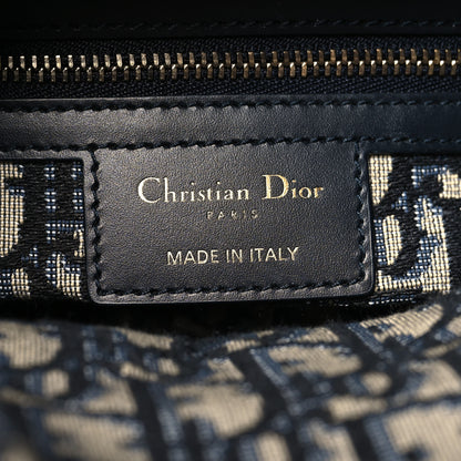 Christian Dior Wicker Oblique Medium Lady Dior Bag Blue 6 of 9