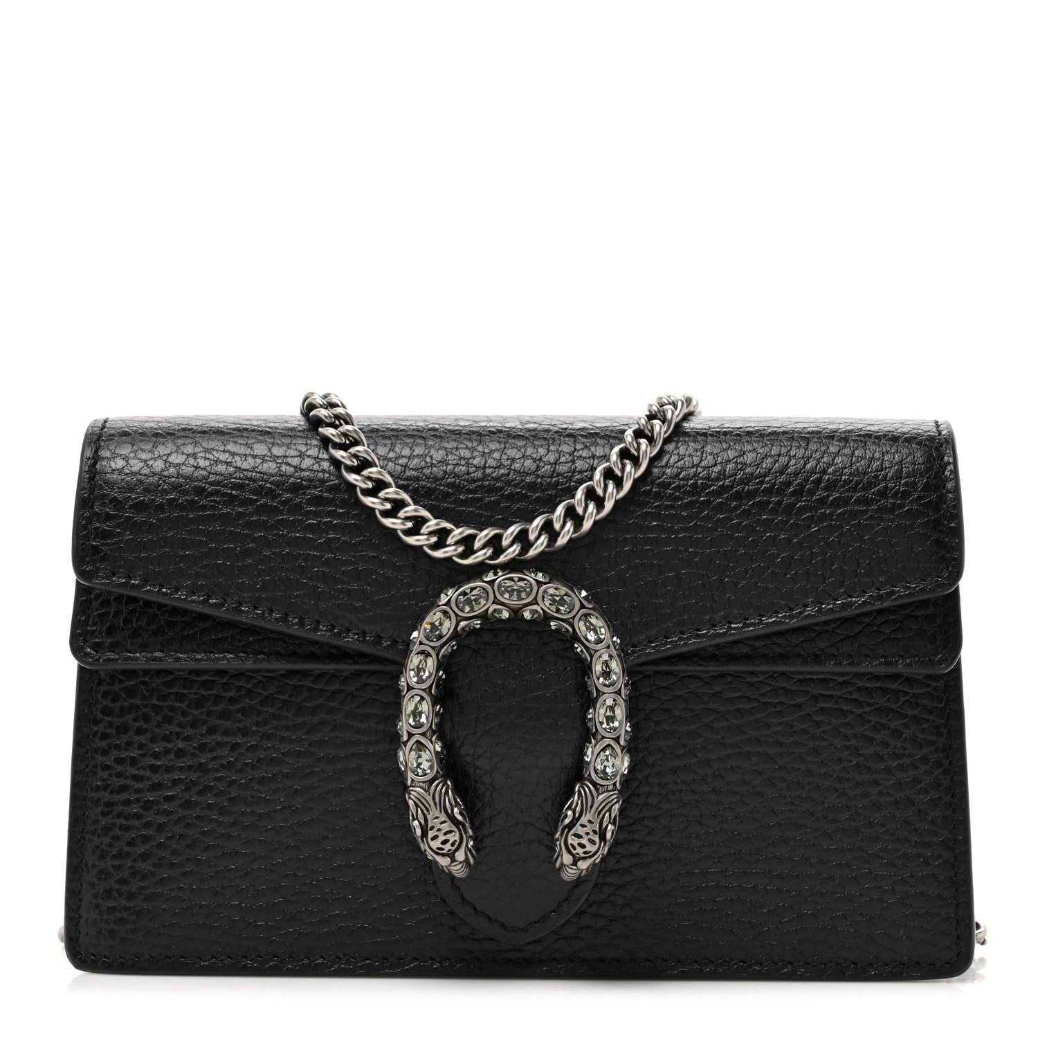 Gucci Calfskin Super Mini Dionysus Shoulder Bag Black 1 of 10