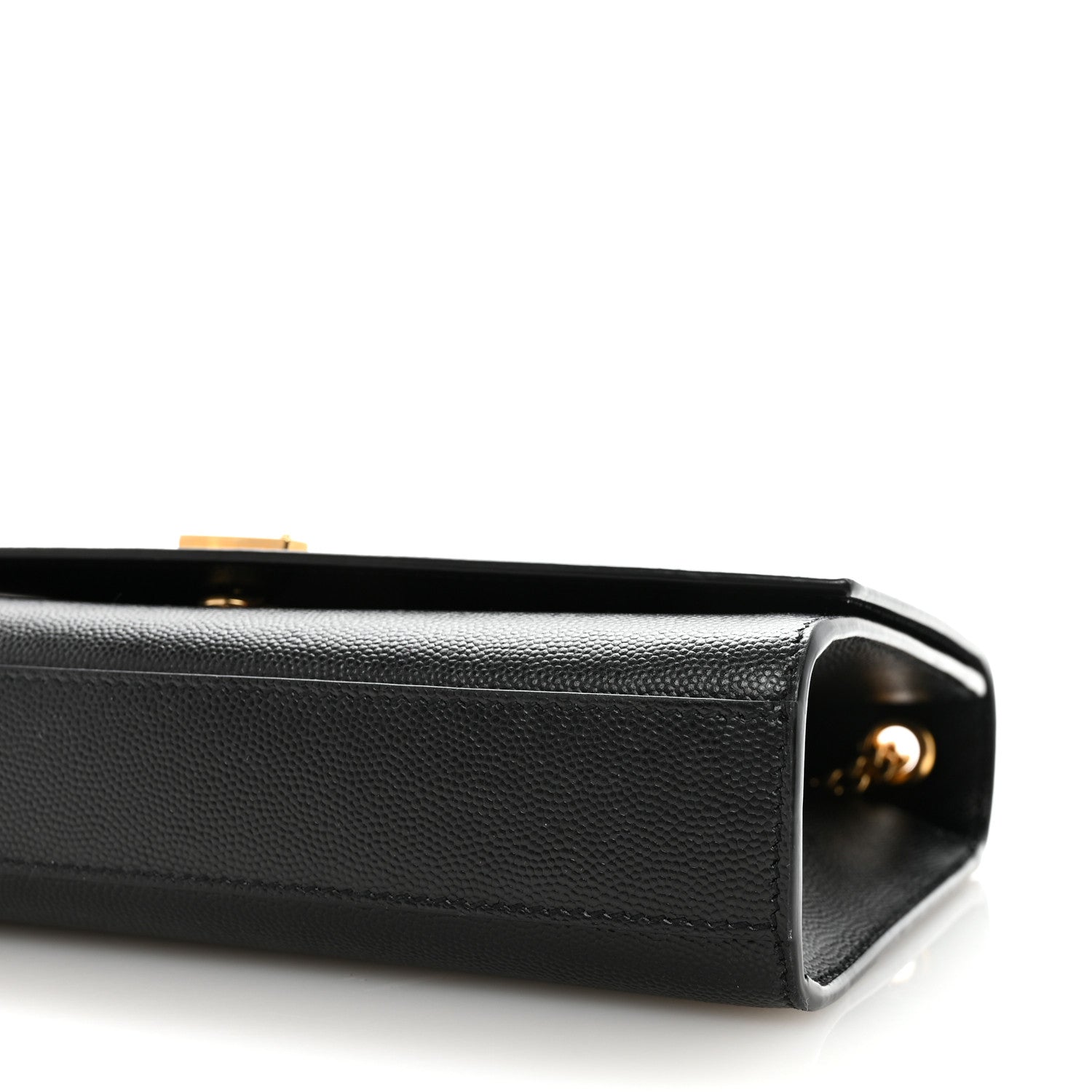 Saint Laurent Grain De Poudre Medium Classic Monogram Kate Satchel Black 9 of 9