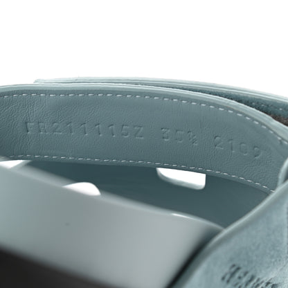 Hermes Suede Goatskin Womens Chypre Sandals 35.5 Vert d'Eau 8 of 11