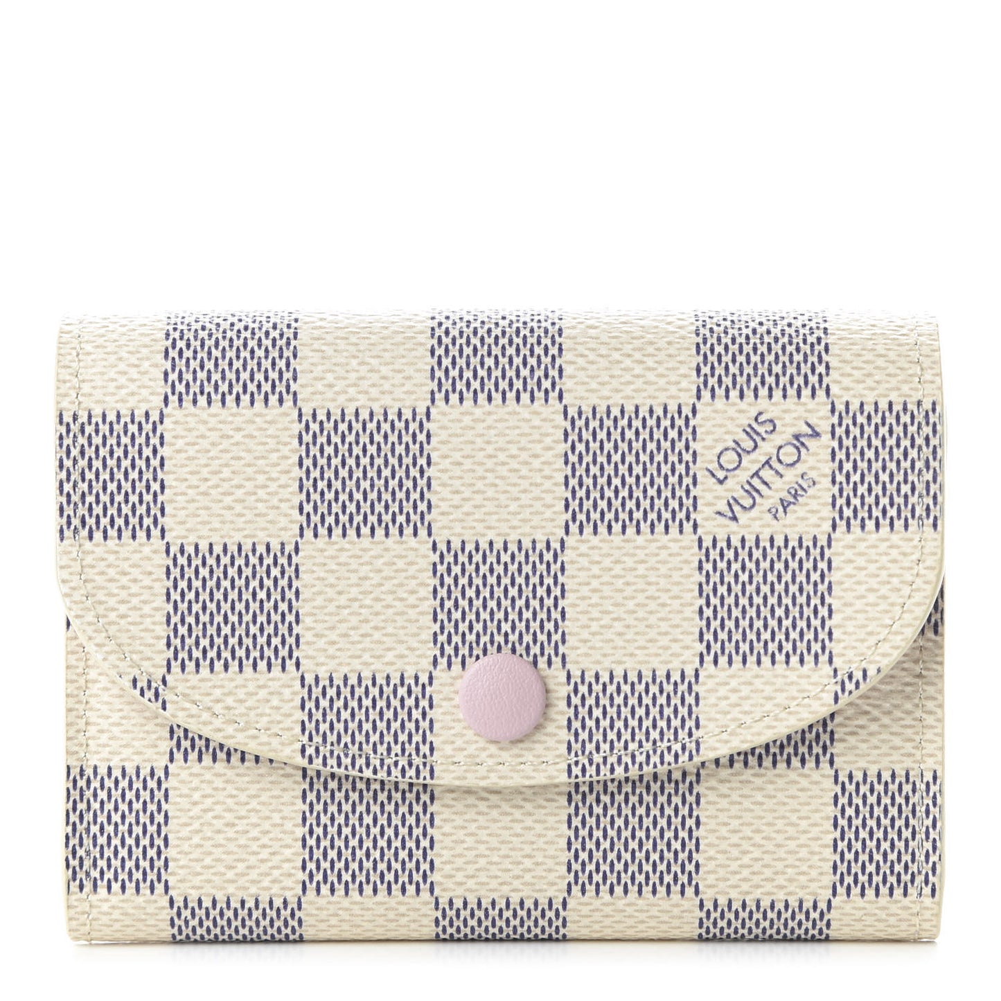 Damier Azur Rosalie Coin Purse Rose Ballerine