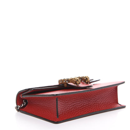 Gucci Calfskin Super Mini Dionysus Shoulder Bag Hibiscus Red 3 of 8