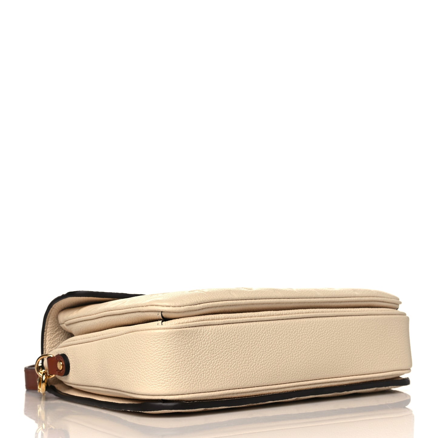 Empreinte Braided Pochette Metis Creme Beige Caramel