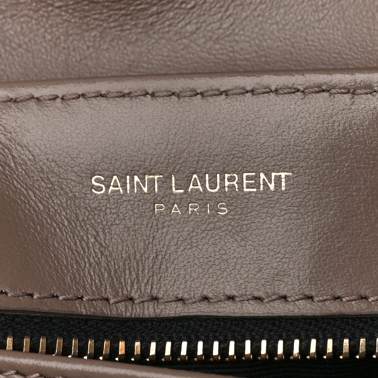 Saint Laurent Calfskin Y Quilted Monogram Toy Loulou Crossbody Bag Taupe 6 of 11