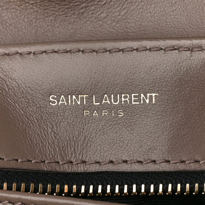 Saint Laurent Calfskin Y Quilted Monogram Toy Loulou Crossbody Bag Taupe 6 of 11