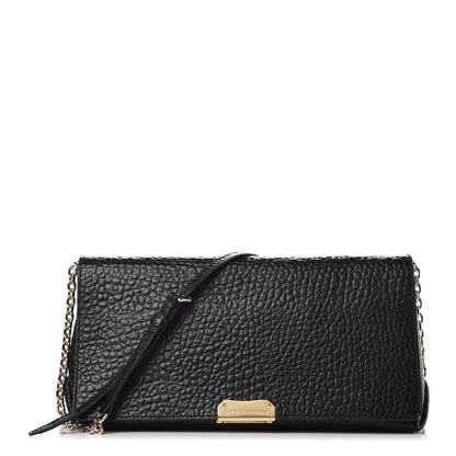 Burberry Signature Grain Medium Mildenhall Crossbody Bag Black 1 of 9