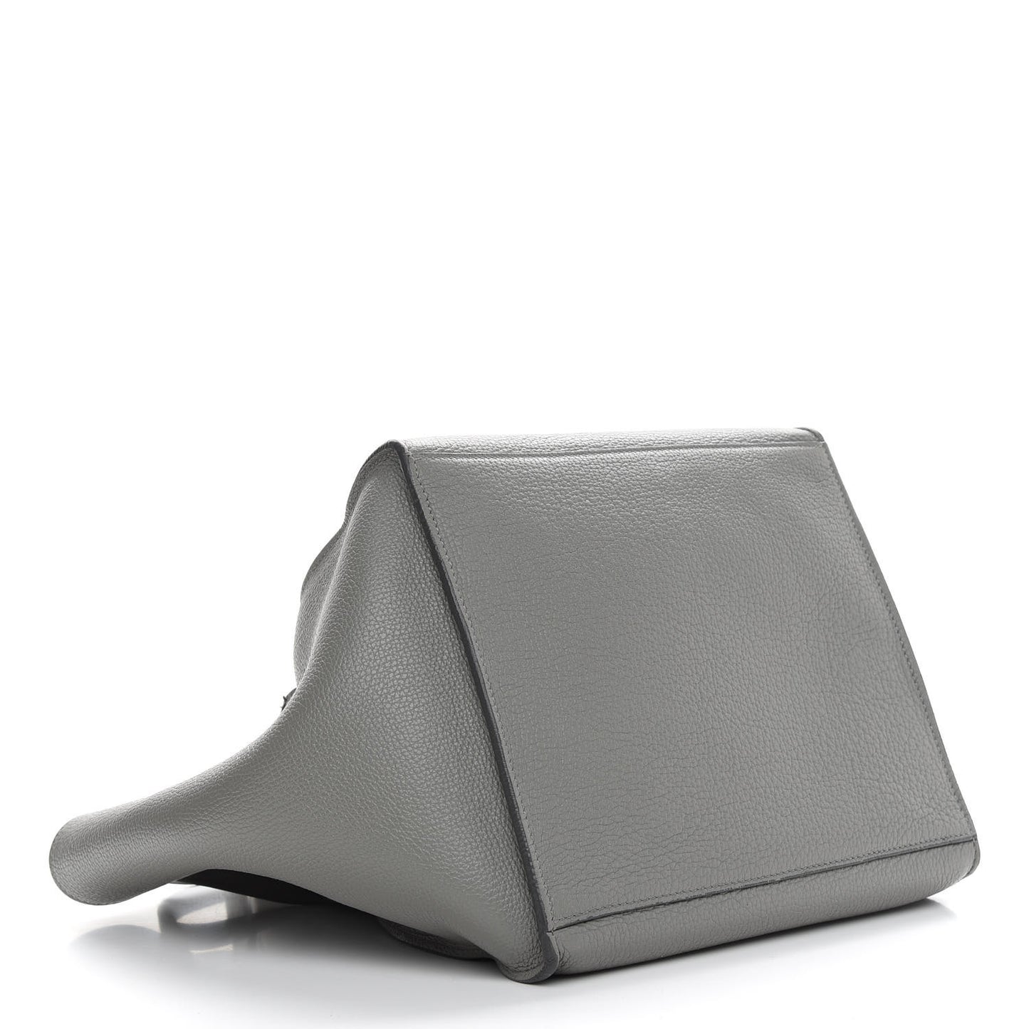Supple Grained Calfskin Small Big Bag Grey