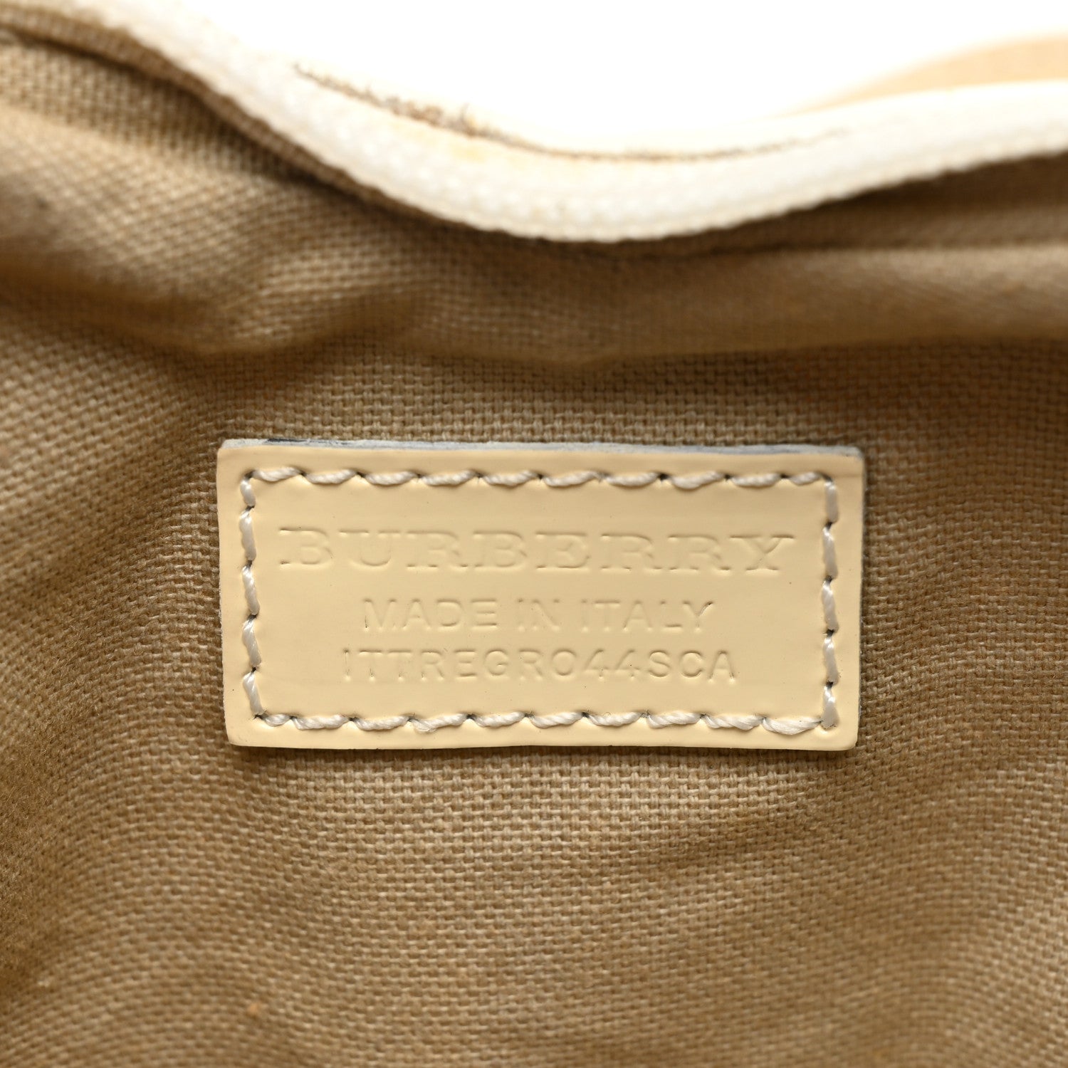 Burberry Patent Supernova Check Heart Crossbody White 5 of 7