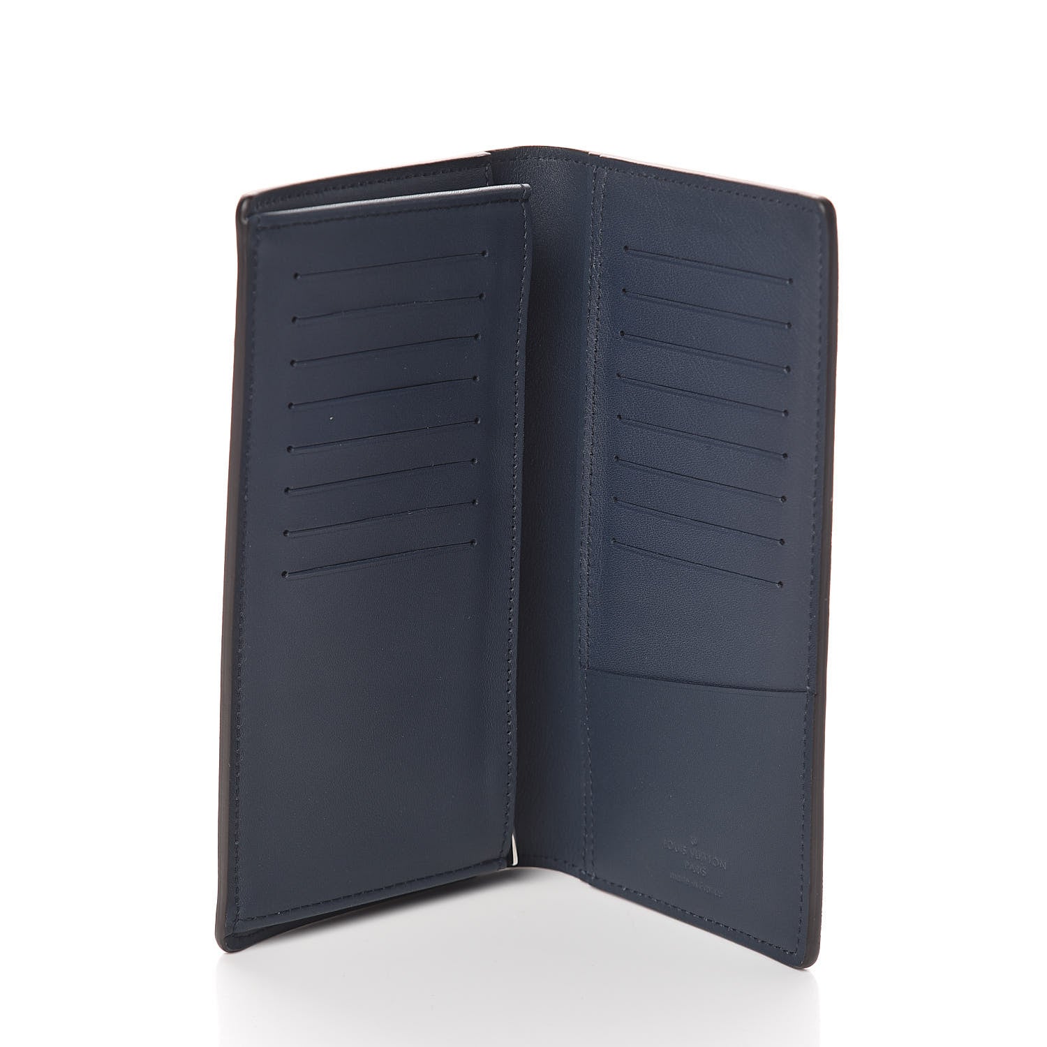Louis Vuitton Cuir Ombre Brazza Wallet Navy 6 of 6
