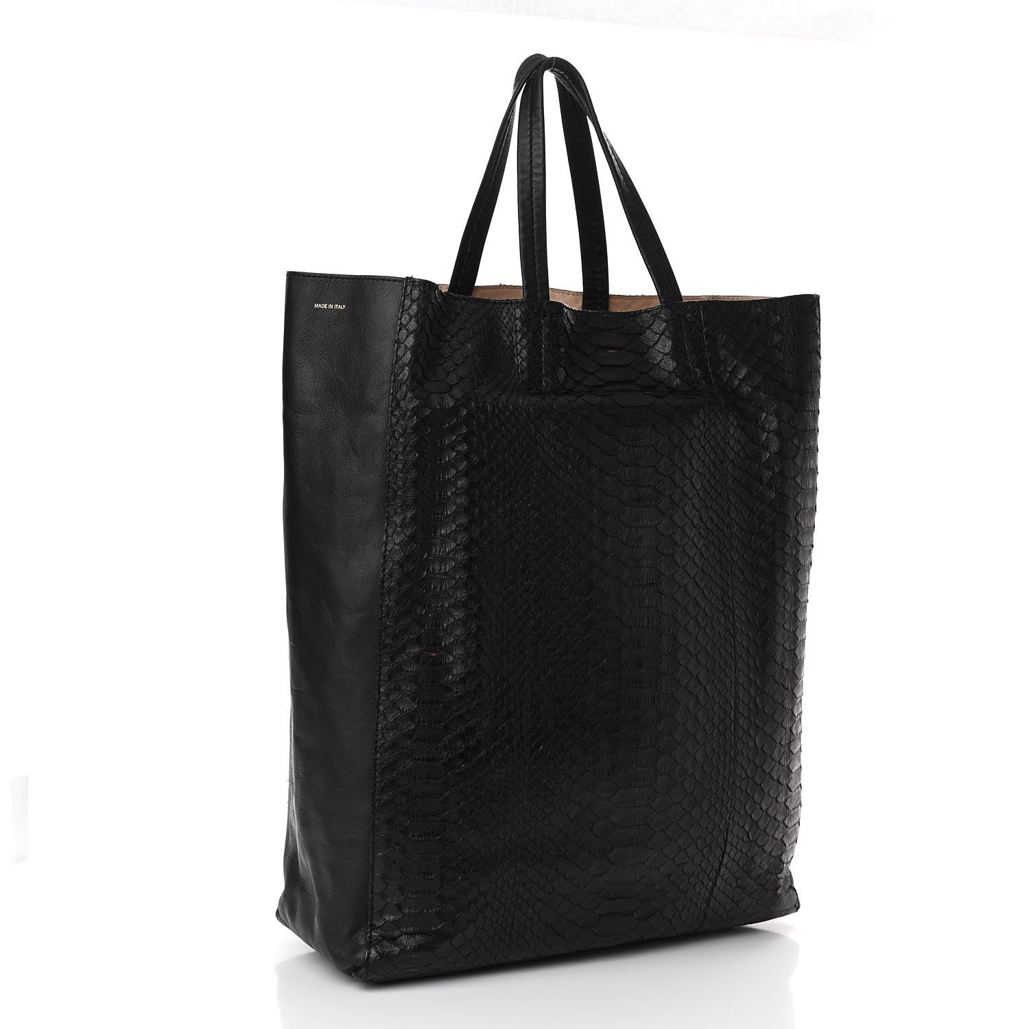 Celine Python Vertical Cabas Black 3 of 12