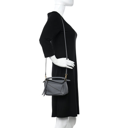 Loewe Calfskin Mini Puzzle Bag Asphalt Grey 2 of 10