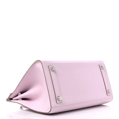 Hermes Epsom Birkin Sellier 25 Mauve Pale 4 of 10