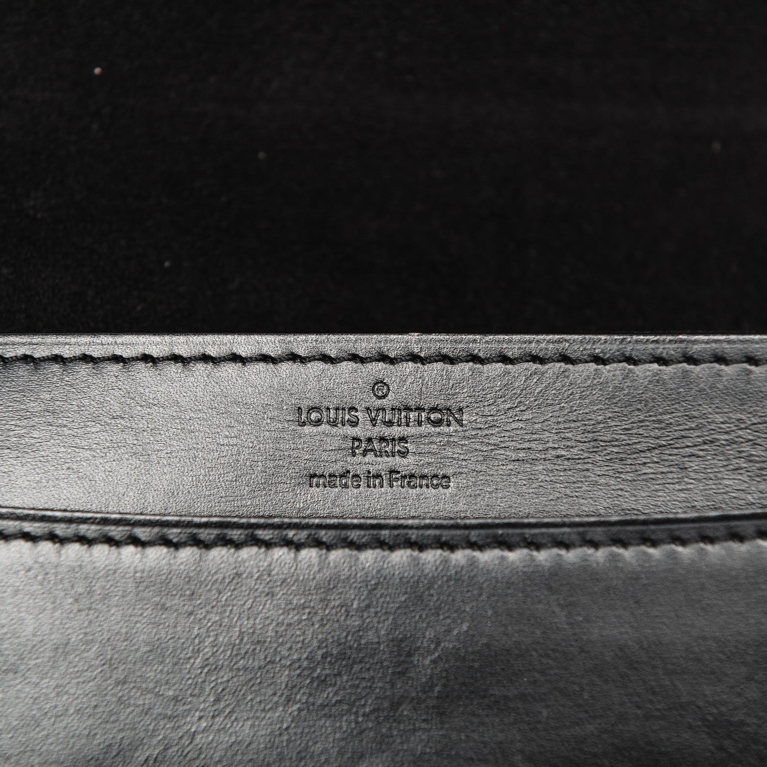 Louis Vuitton Calfskin Chain Louise GM Black 6 of 10