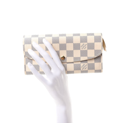 Louis Vuitton Damier Azur Emilie Wallet 2 of 7