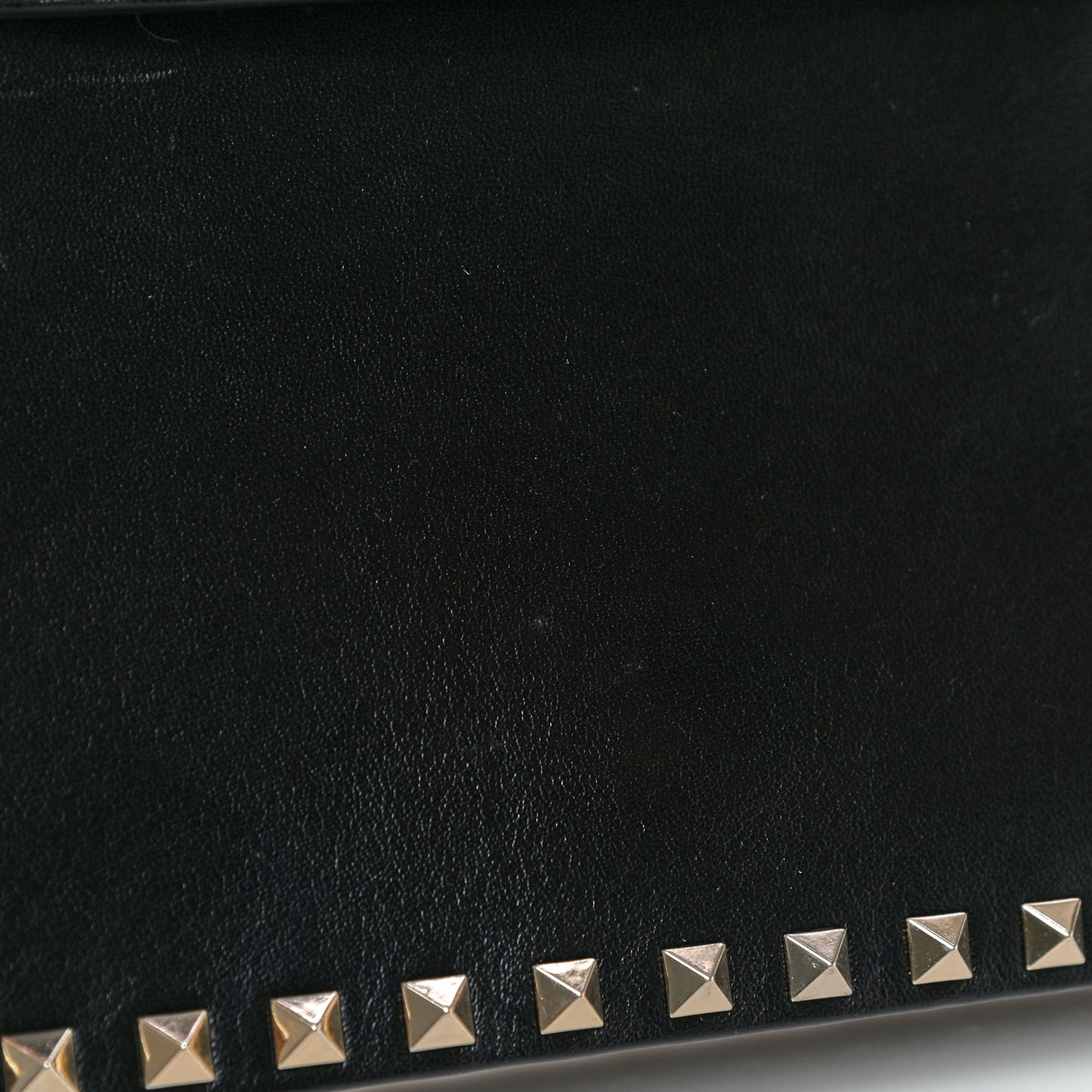 Nappa Rockstud Wristlet Clutch Black