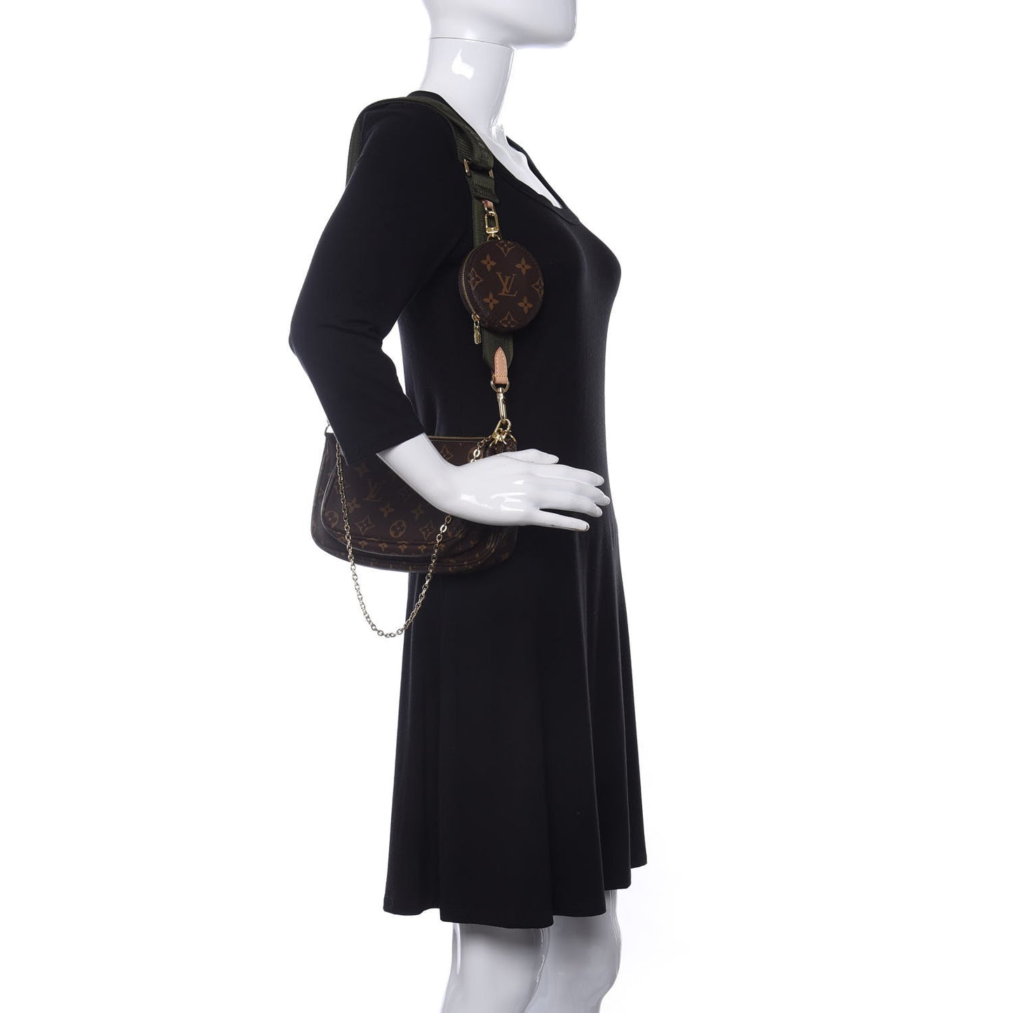 Monogram Multi Pochette Accessories Kaki