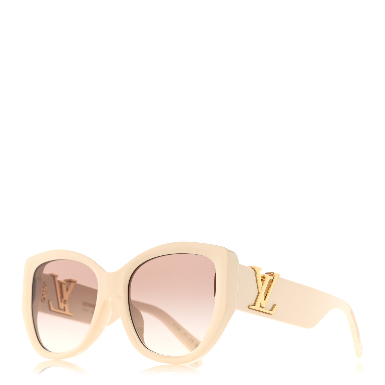 Louis Vuitton LV Icon Cat Eye Sunglasses Z1734E Cream 1153689