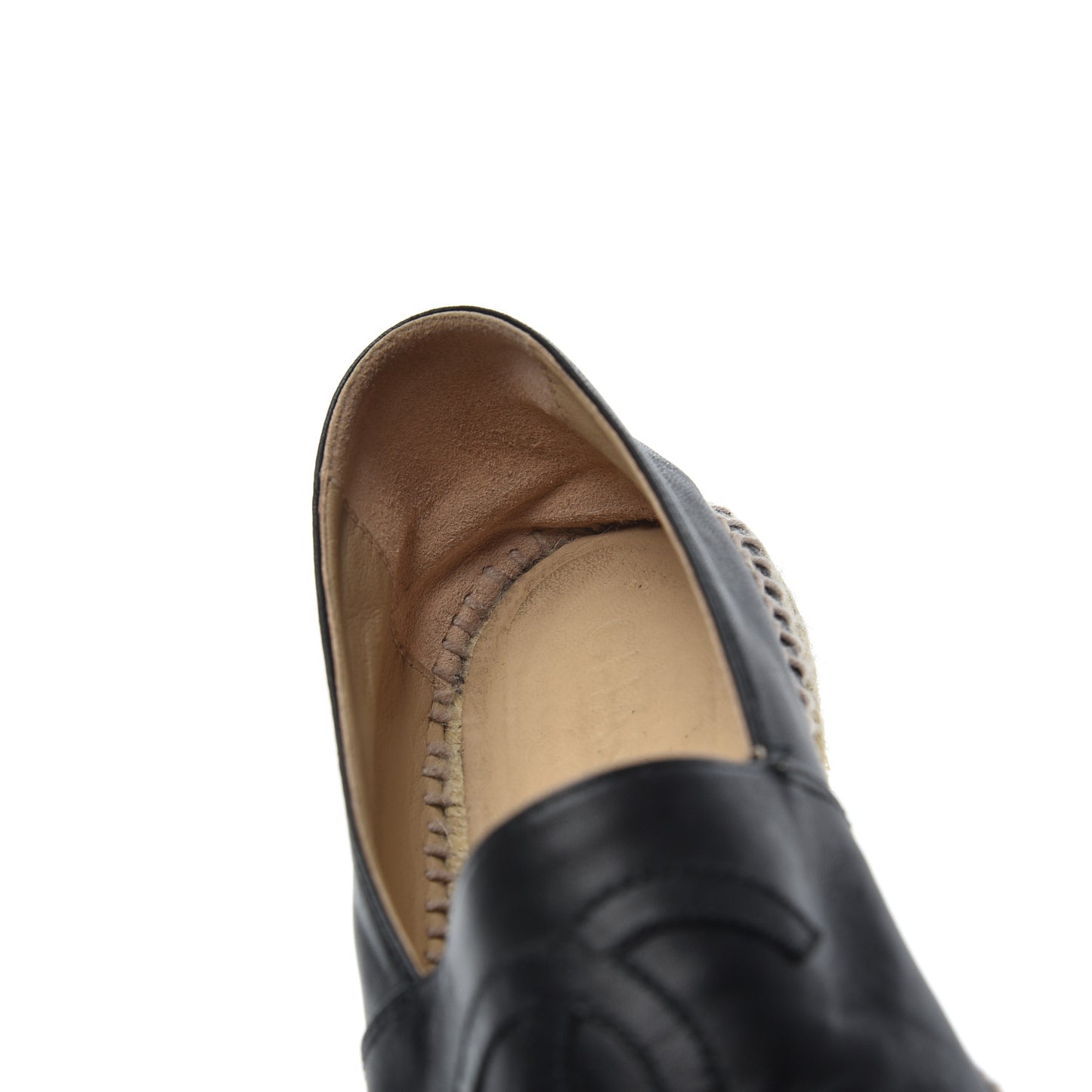 Lambskin CC Espadrilles 39 Black