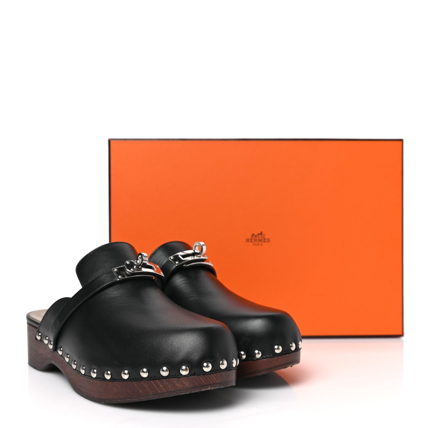 Calfskin Carlotta Mules 37 Black