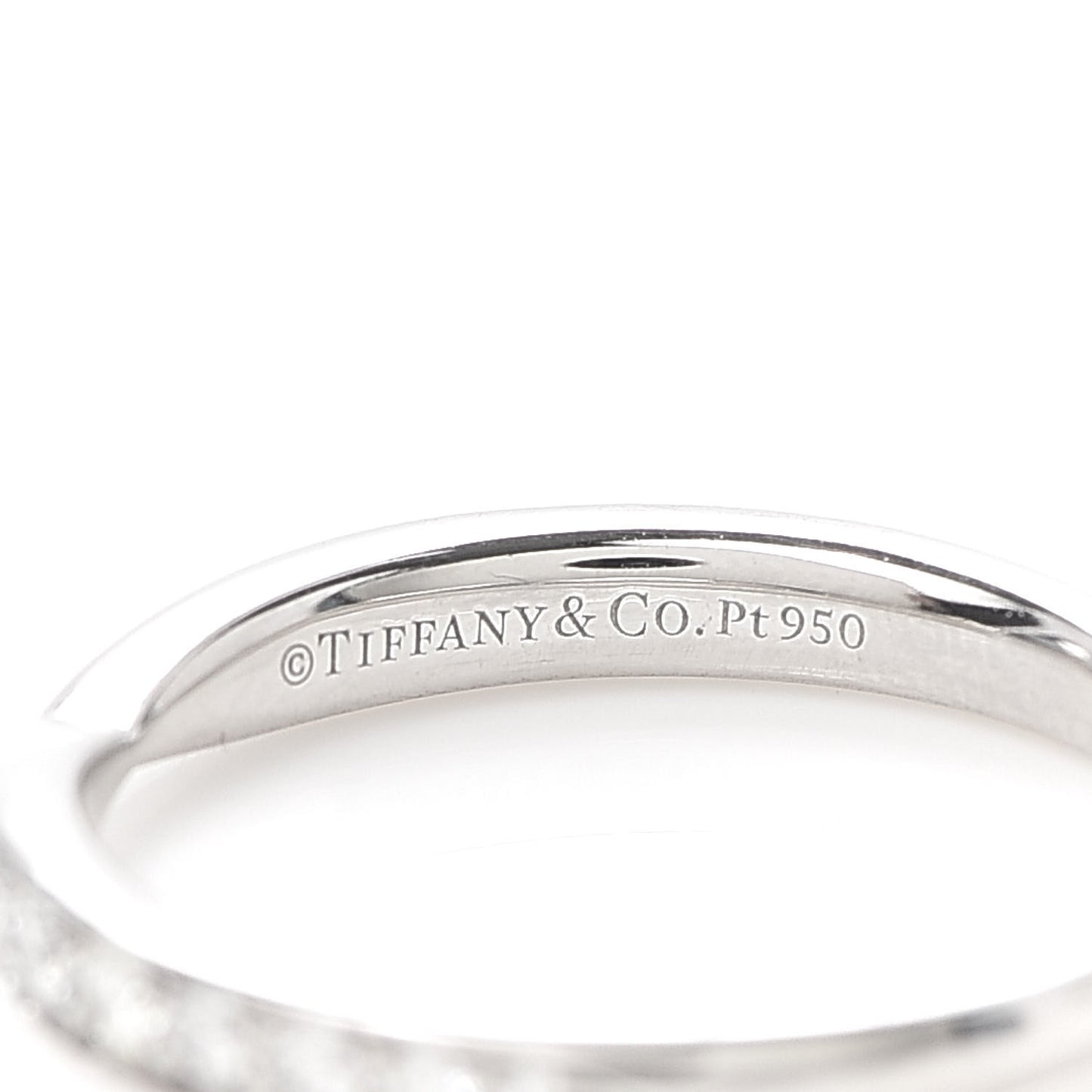 Platinum Diamond Harmony Bead-set Band Ring 49 5