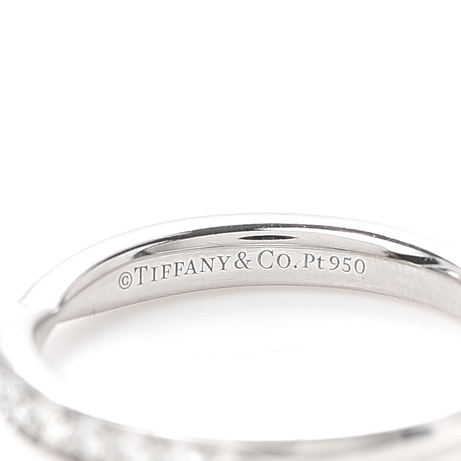 Tiffany Platinum Diamond Harmony Bead-set Band Ring 49 5 4 of 4