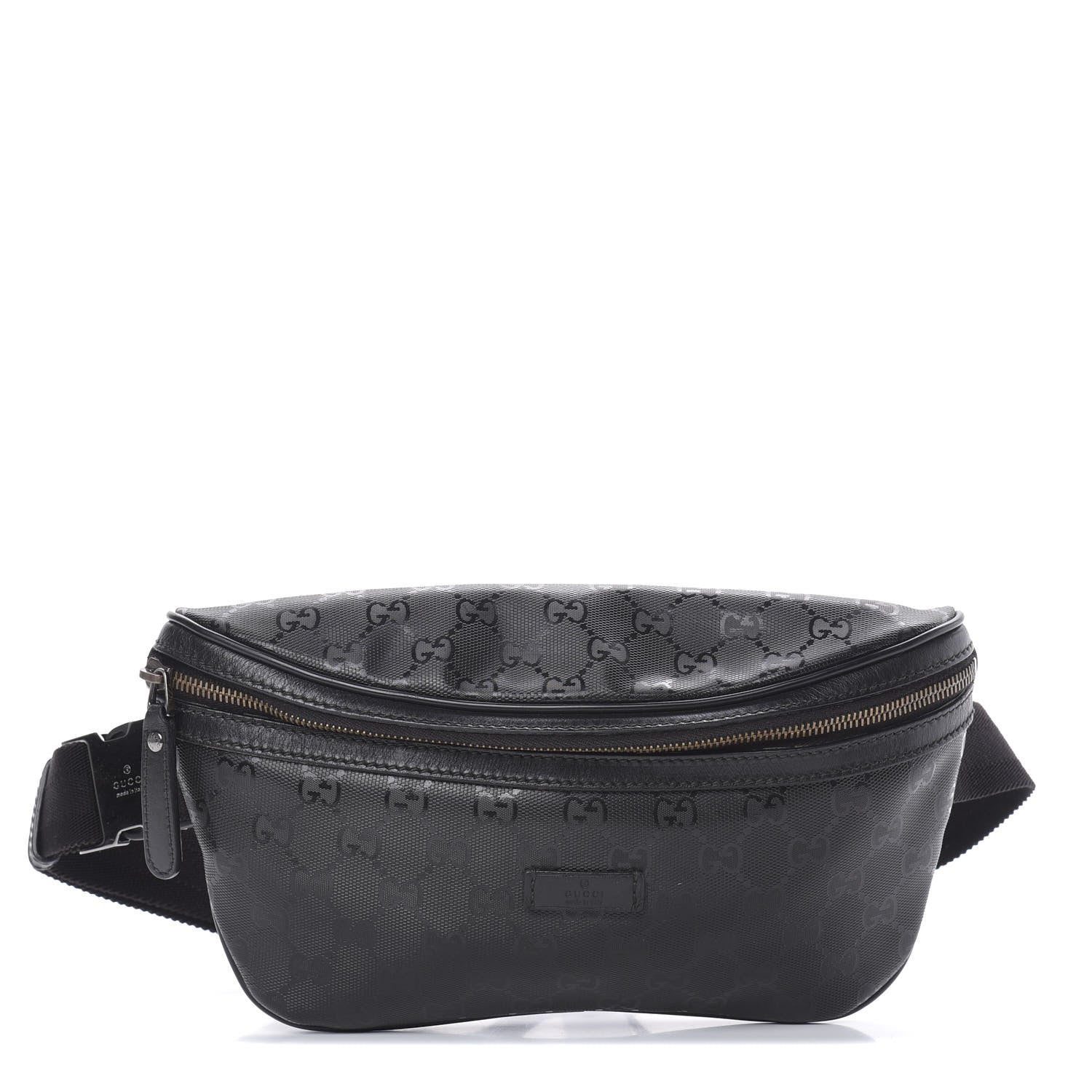 Gucci Imprime Monogram Belt Bag Black 1 of 13