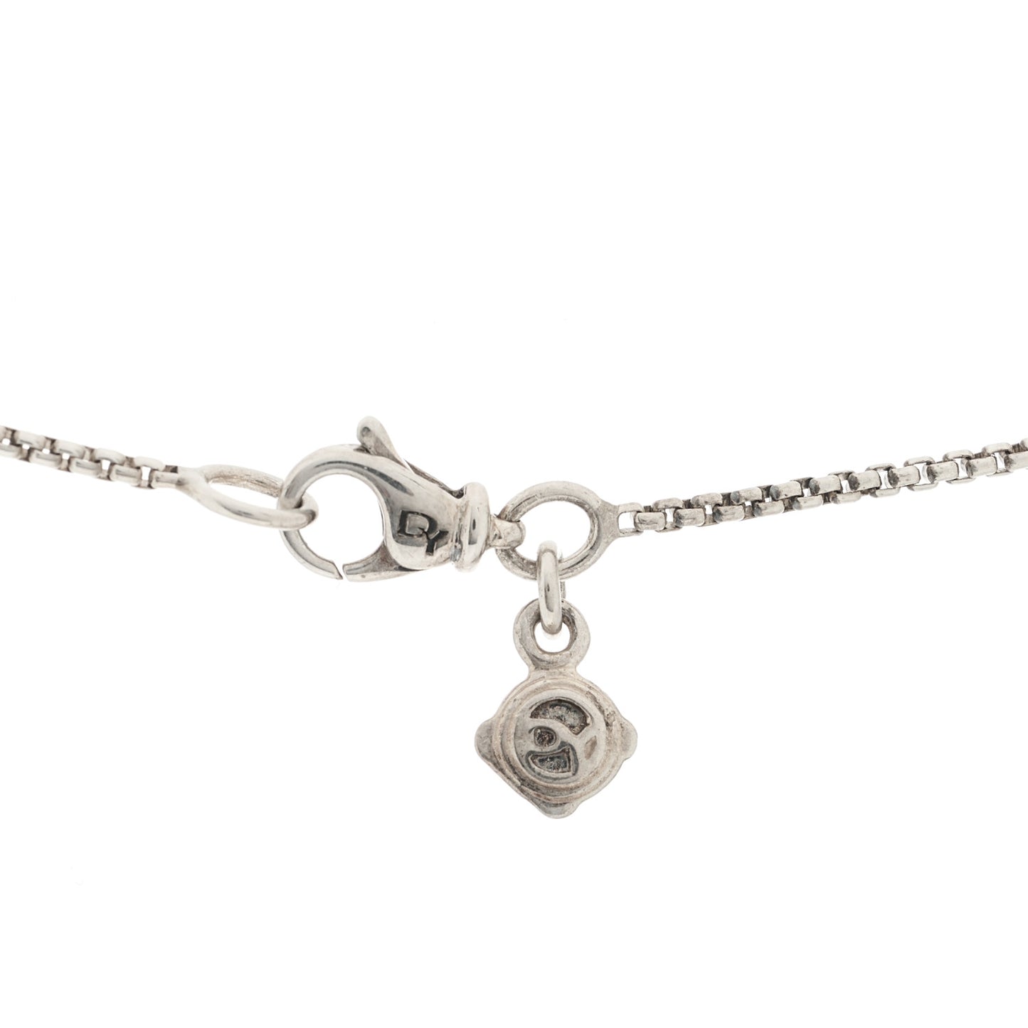 Sterling Silver Diamond 8mm Petite Infinity Pendant Necklace