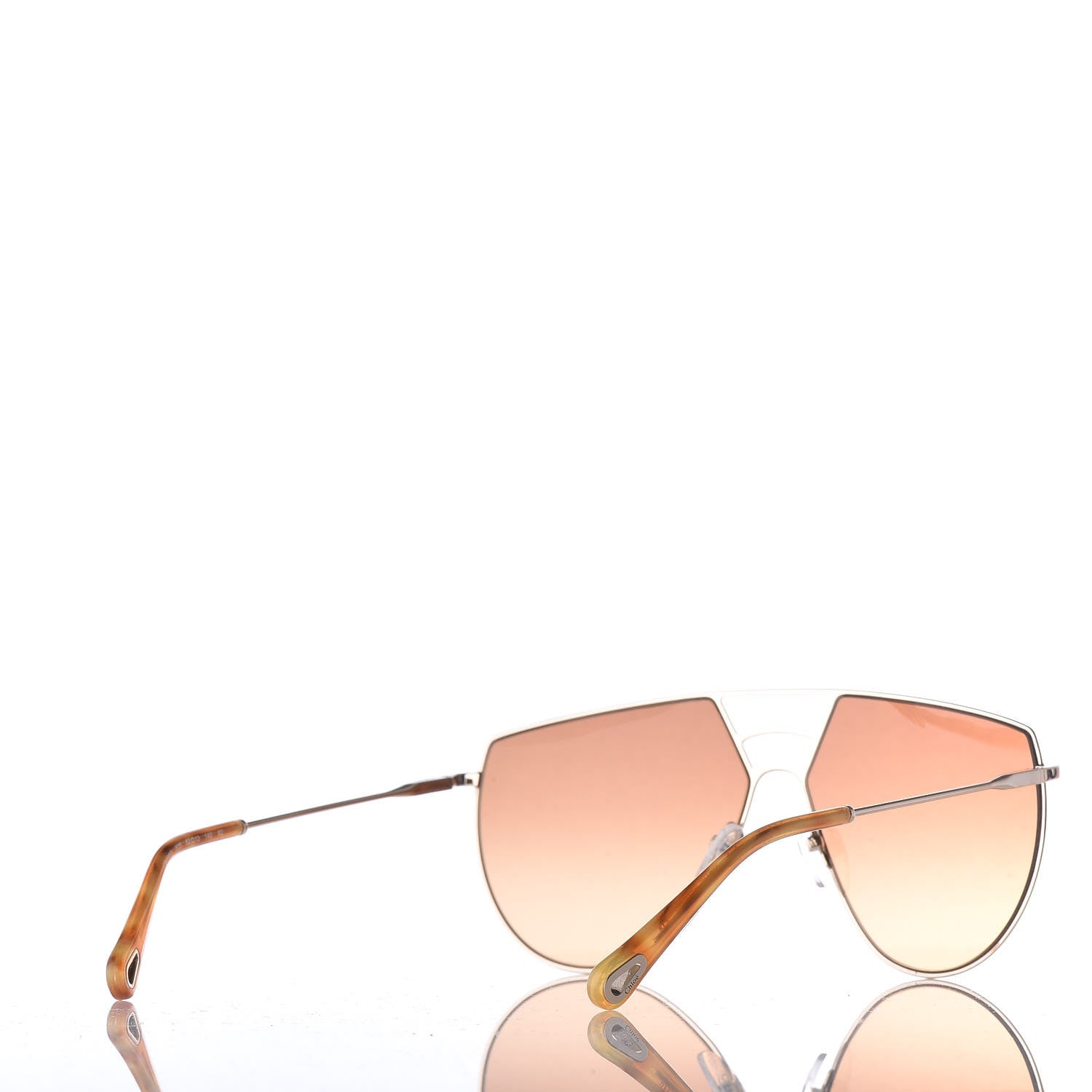 Chloe Aviator Sunglasses CE139S Gold Tortoise 4 of 7