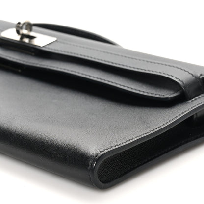 Hermes Swift Kelly Cut Clutch Pochette Black 10 of 11