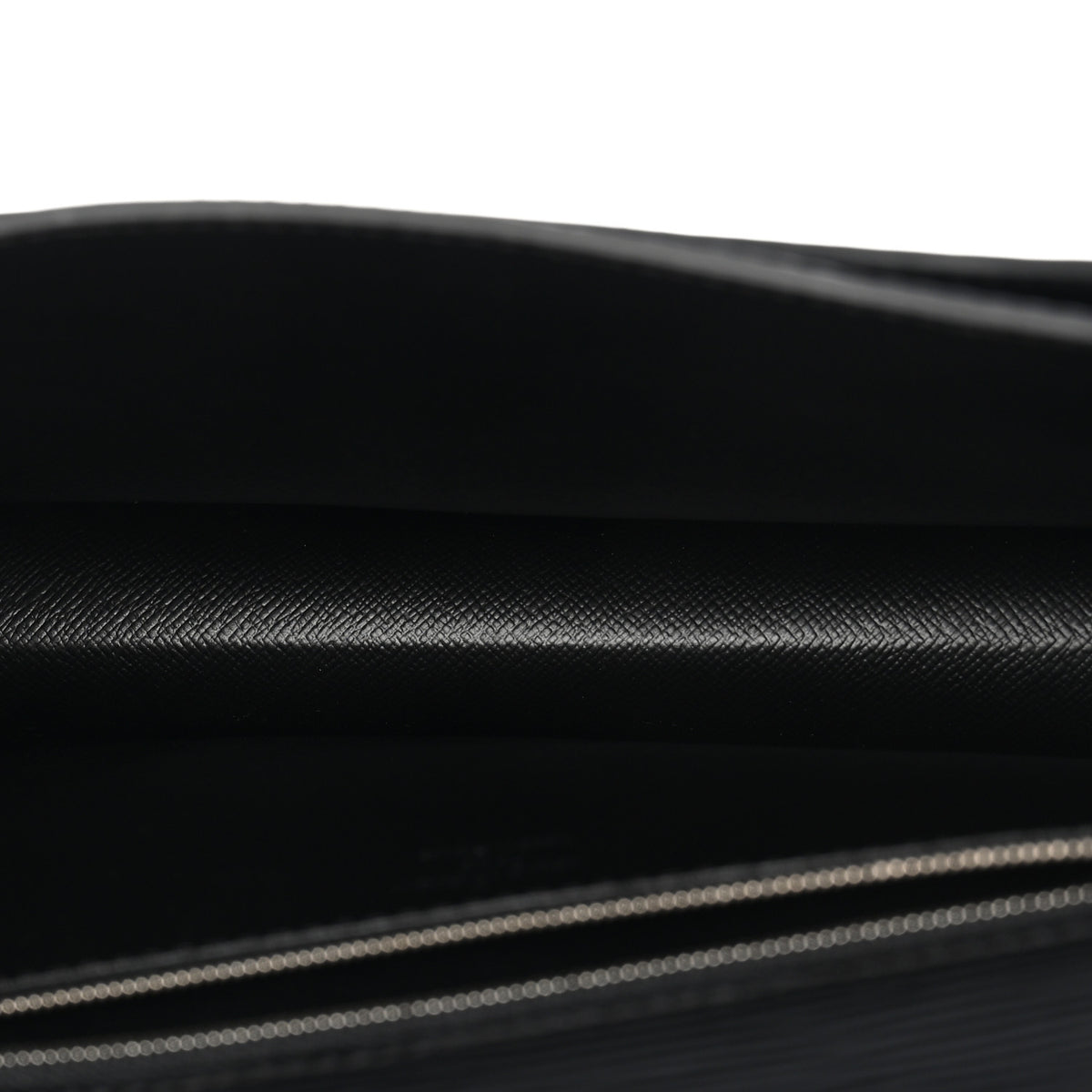 Epi Pochette Sellier Dragonne Clutch Black