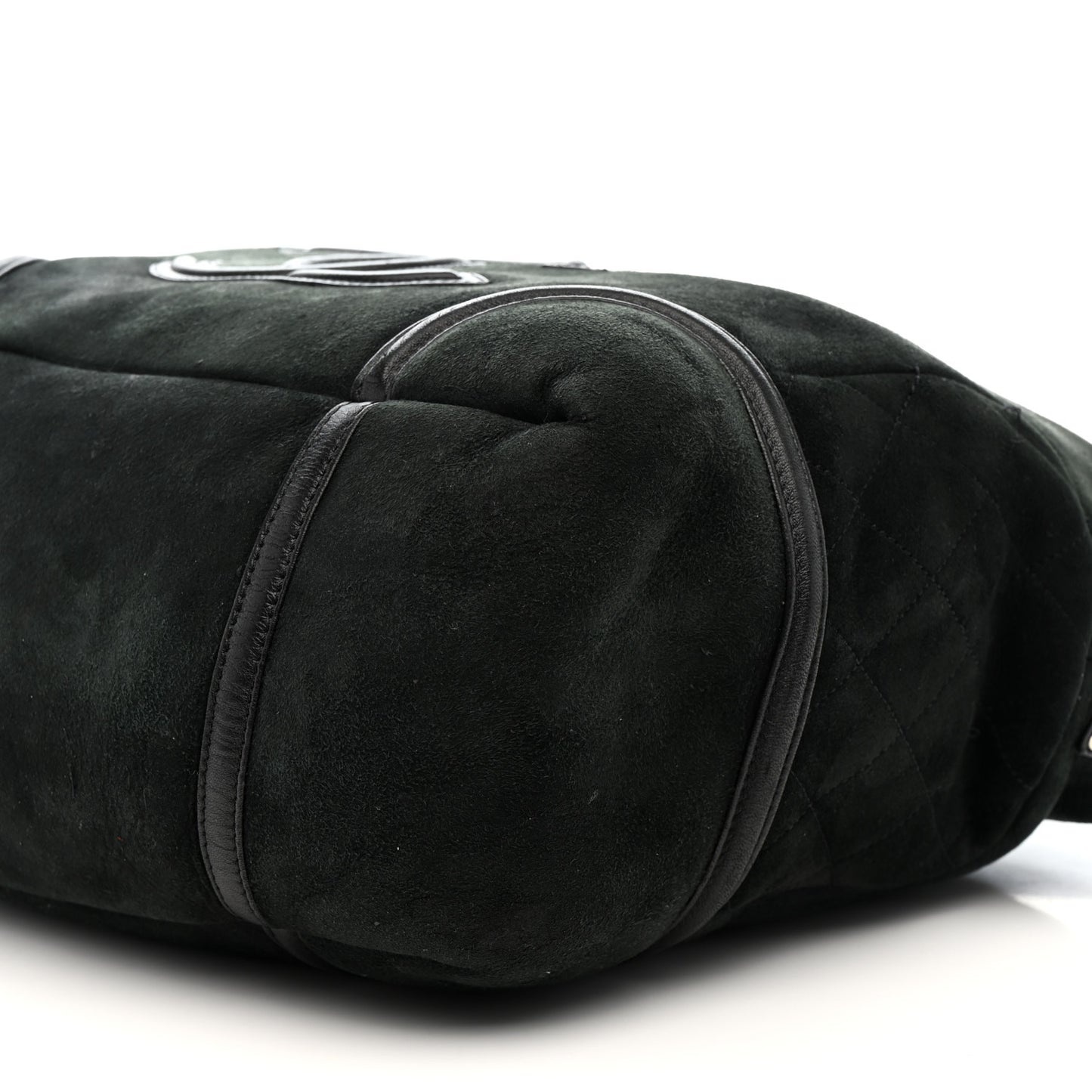 Suede Sparkling Winter Messenger Black