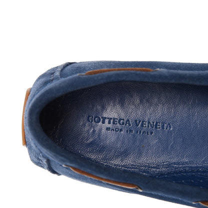 Bottega Veneta Suede Intrecciato Wave Driver Moccasin Loafers 38 Blue 11 of 15