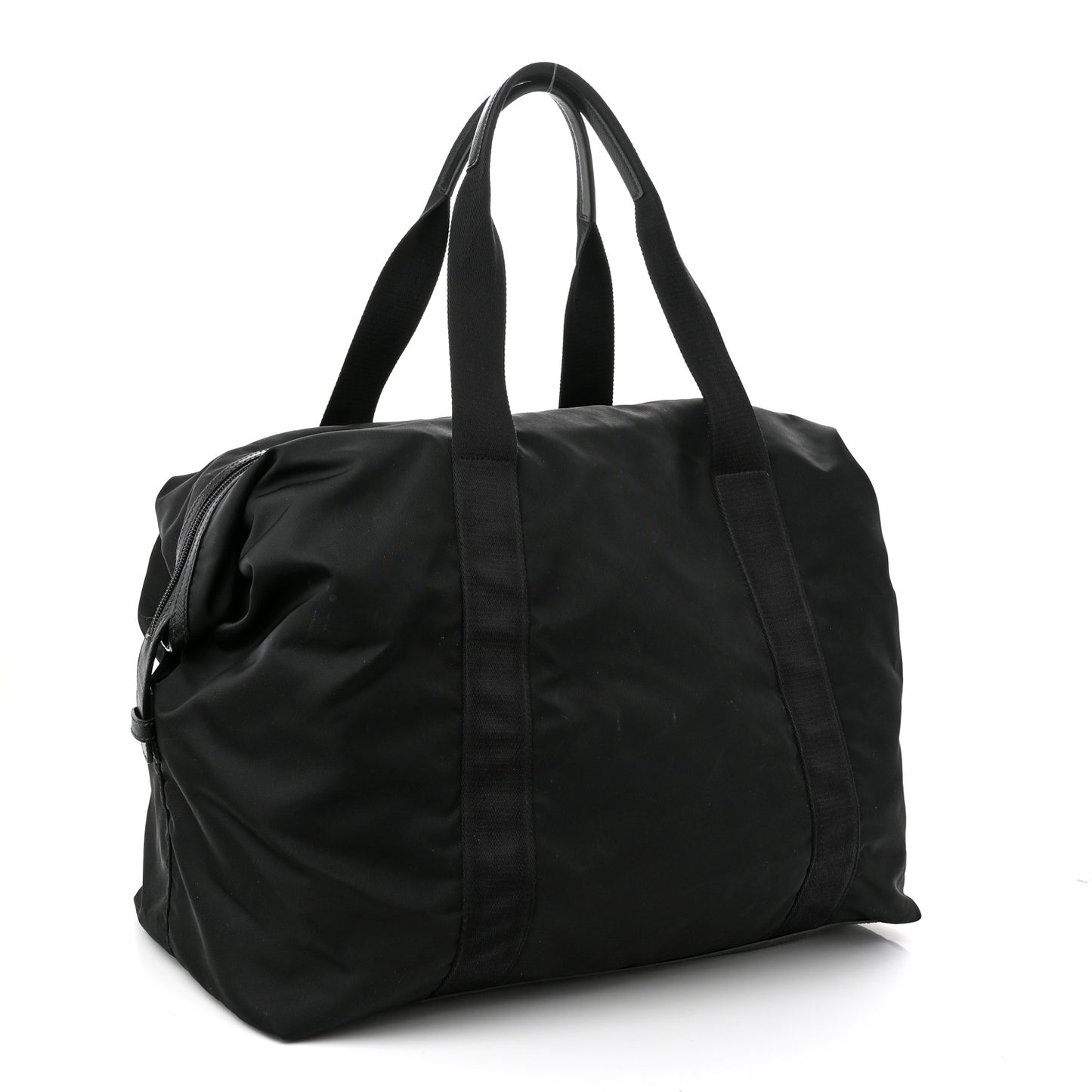 Tessuto Nylon Saffiano Carry On Travel Bag Black