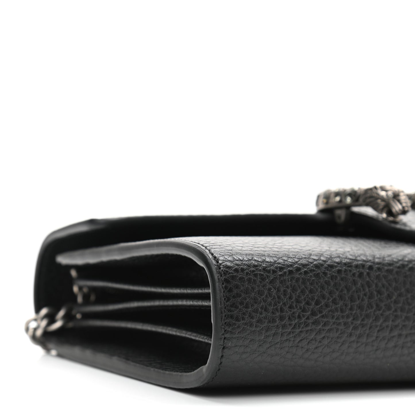 Calfskin Mini Dionysus Chain Wallet Black