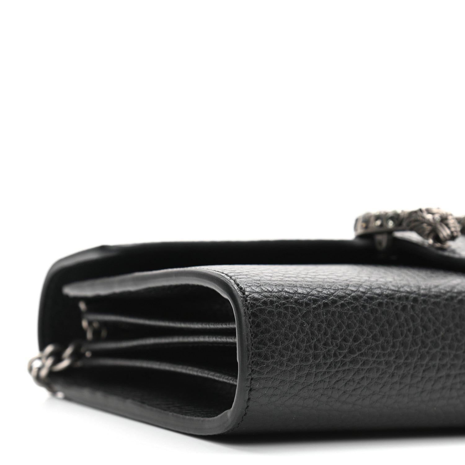 Gucci Calfskin Mini Dionysus Chain Wallet Black 9 of 11