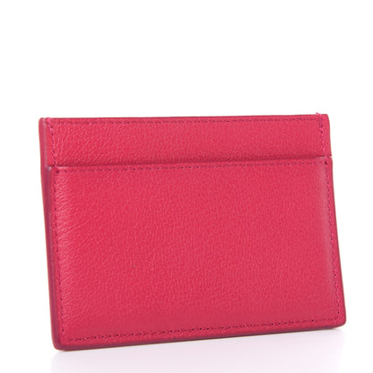 Saint Laurent Textured Calfskin Belle De Jour Card Case Fuchsia 3 of 7