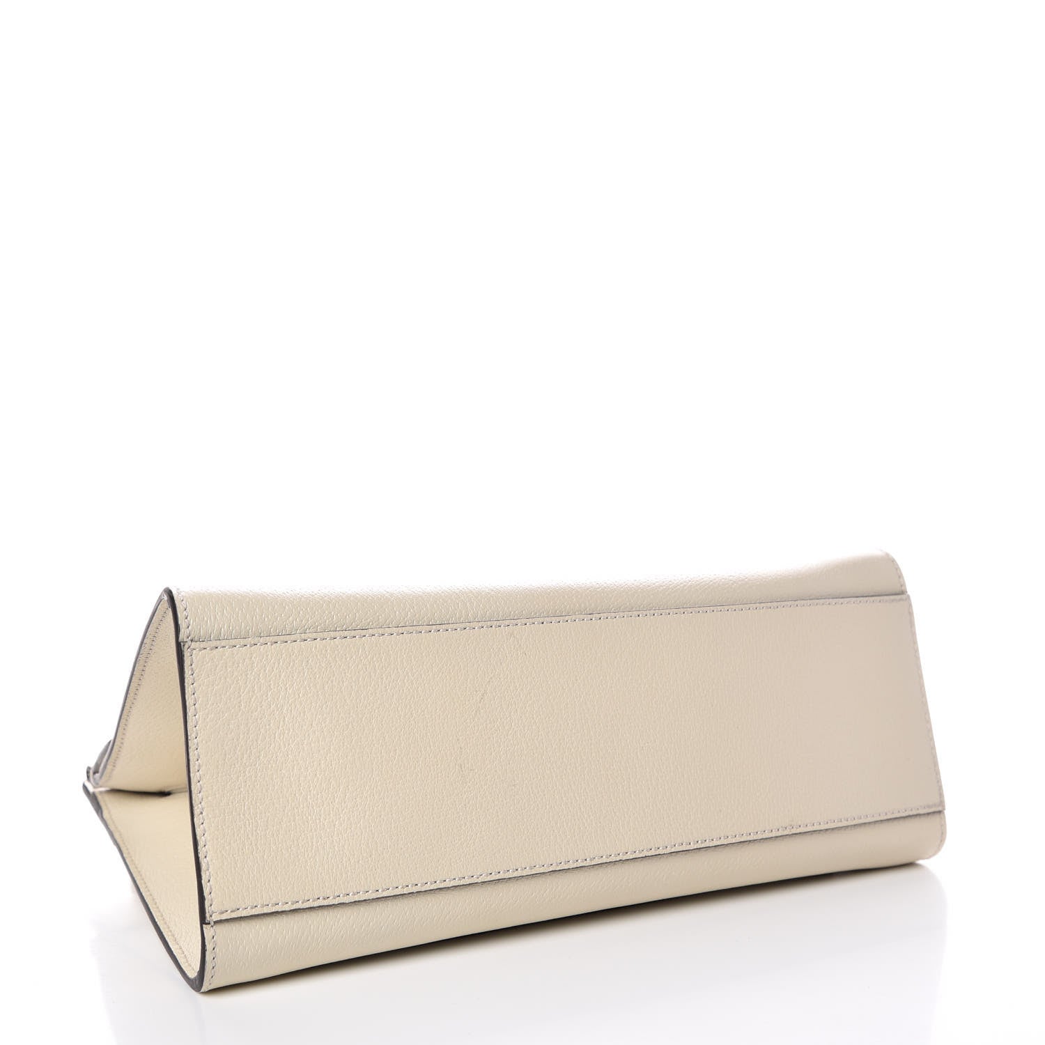 Gucci Grained Calfskin Web Stripe Butterfly Medium Totem Top Handle Bag White 4 of 11