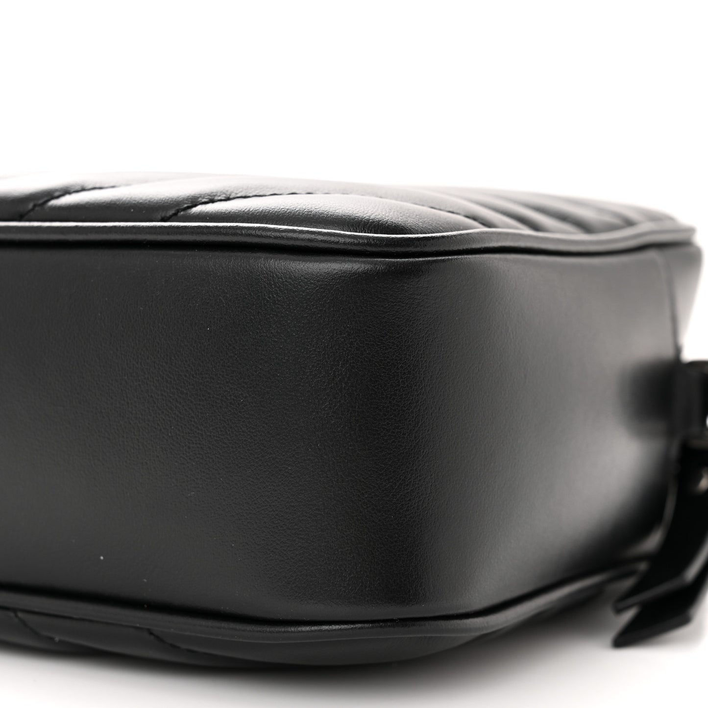 Calfskin Matelasse Monogram Lou Camera Bag Black