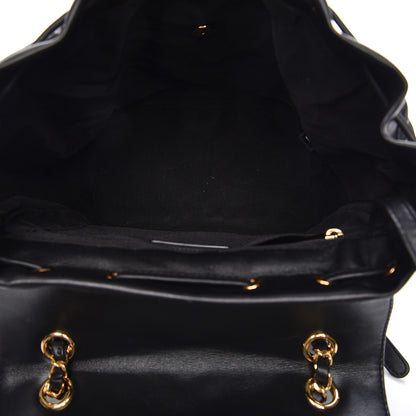 Chanel Calfskin Chevron Quilted Large Urban Spirit Backpack Black 5 of 7