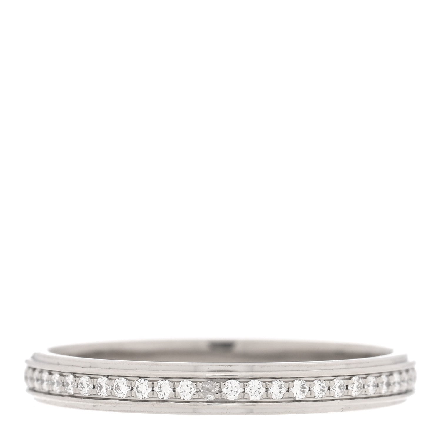 Cartier Platinum Diamond 2.3mm D'Amour Wedding Band Ring 49 4.75 3 of 4